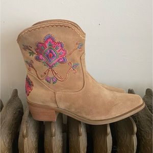 FARM RIO Camel Boho Western Boots